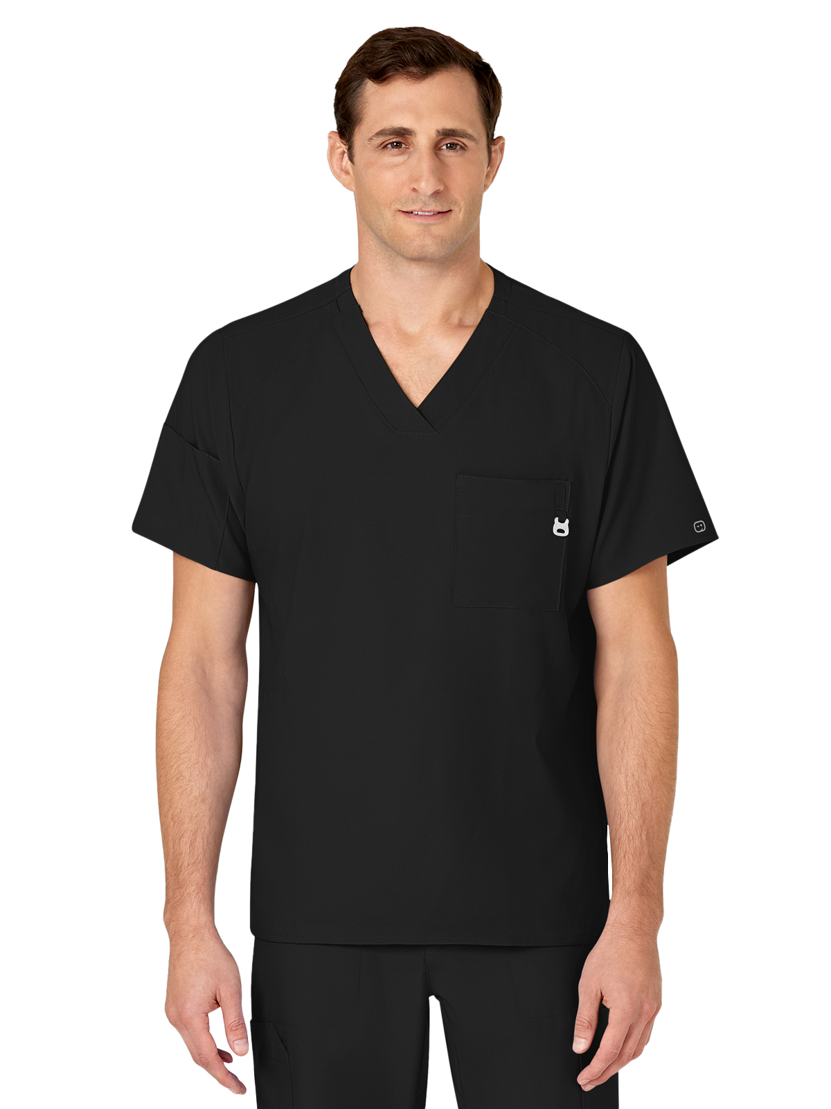 W123 Men's Six-Pocket V-Neck Top