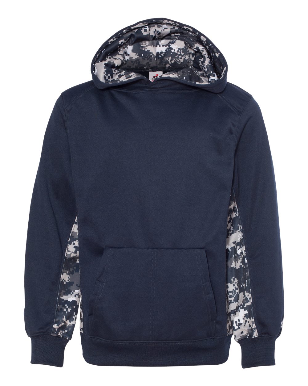 Youth Digital Camo Colorblock Performance Fleece Hooded Sweatshirt - 2464 14