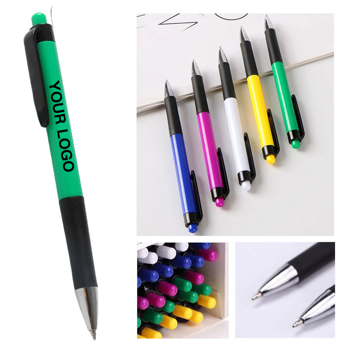 Plunge Action Ballpoint Pens for Office or School 1