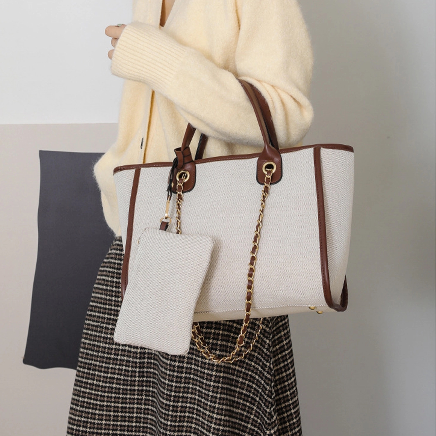 2 Pcs Large Capacity Fashion Tote Bag 2
