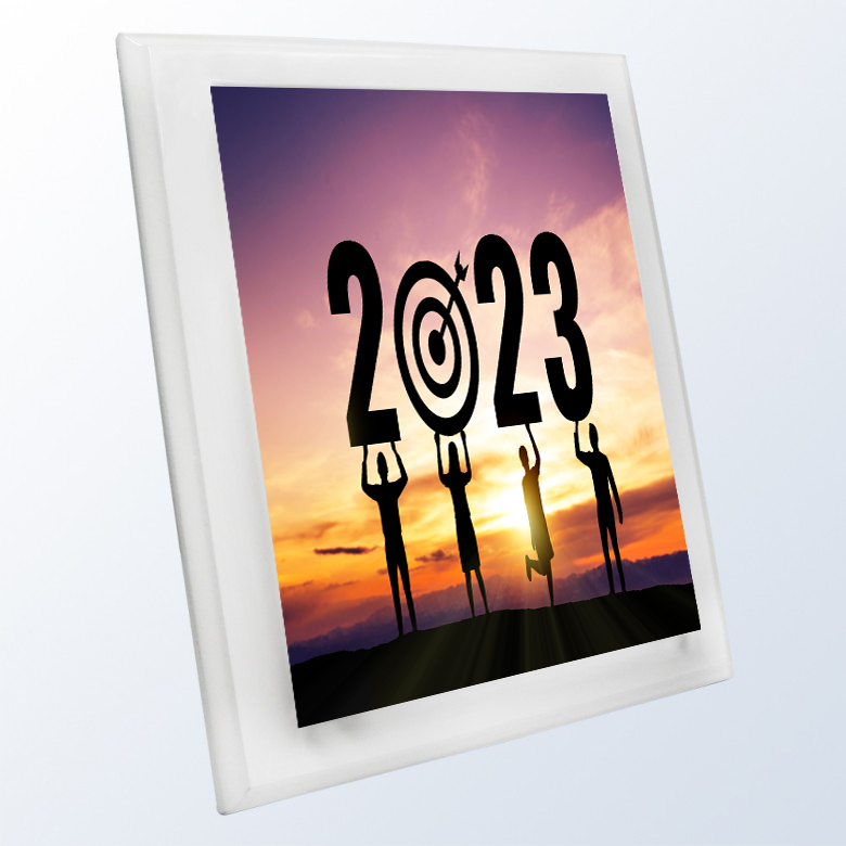 Clear Wooden Acrylic Plaque. 1