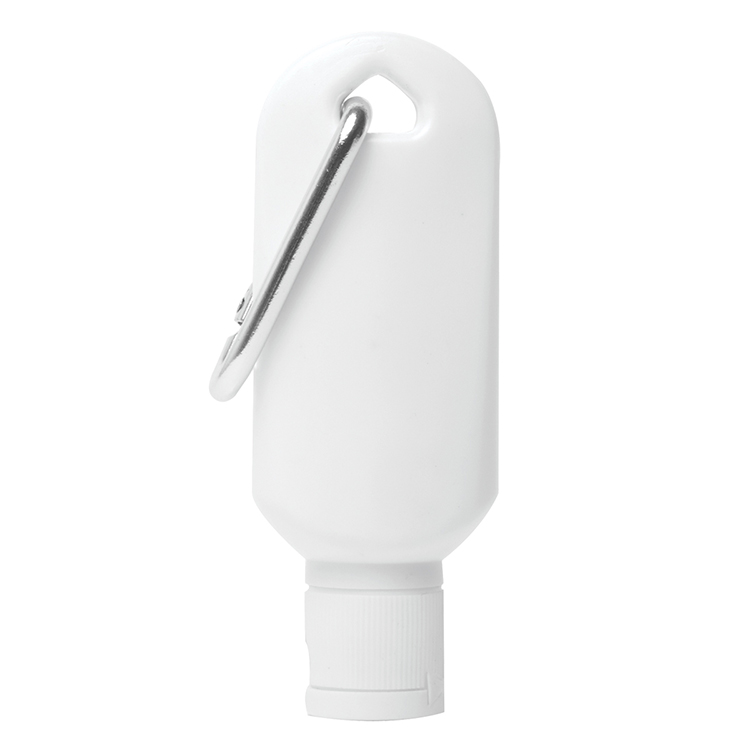 2.0 oz Broad Spectrum SPF 30 Sunscreen Lotion in Solid White Carabiner Tottle 4