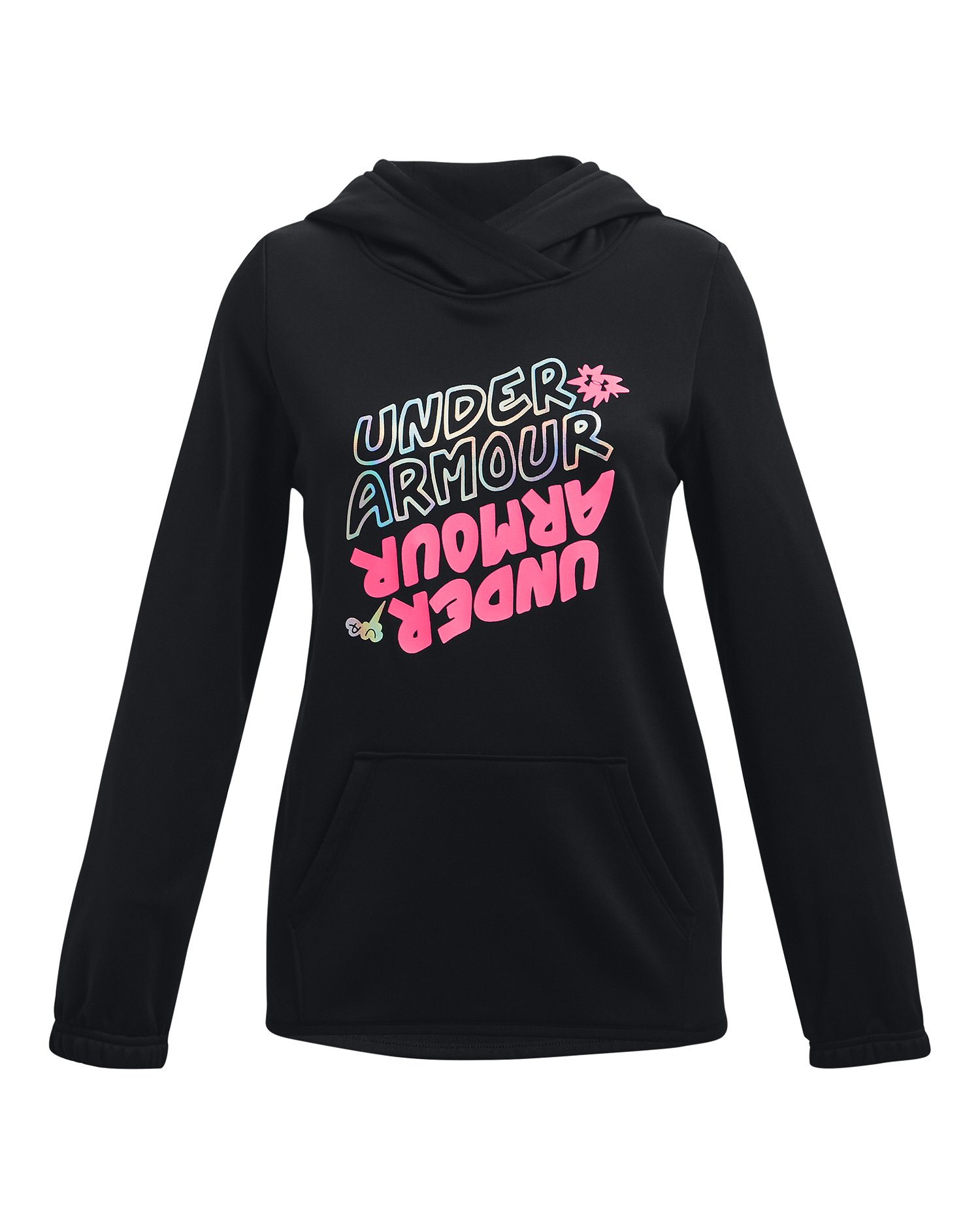Girls' Armour Fleece Wordmark Hoodie  2