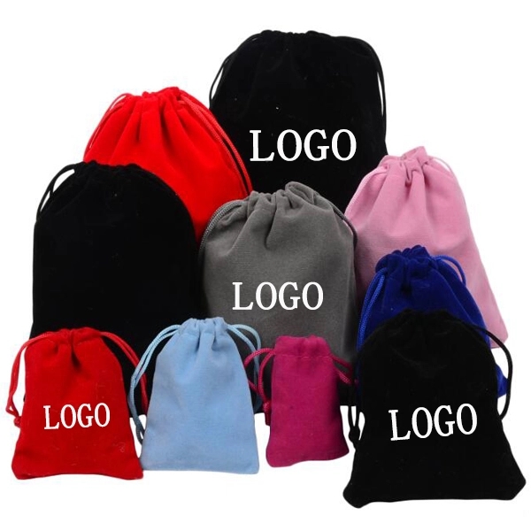 Flannelette Drawstring Gifts Bags 1