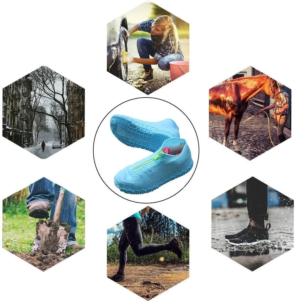 Reusable Silicone Waterproof Shoe Covers 7
