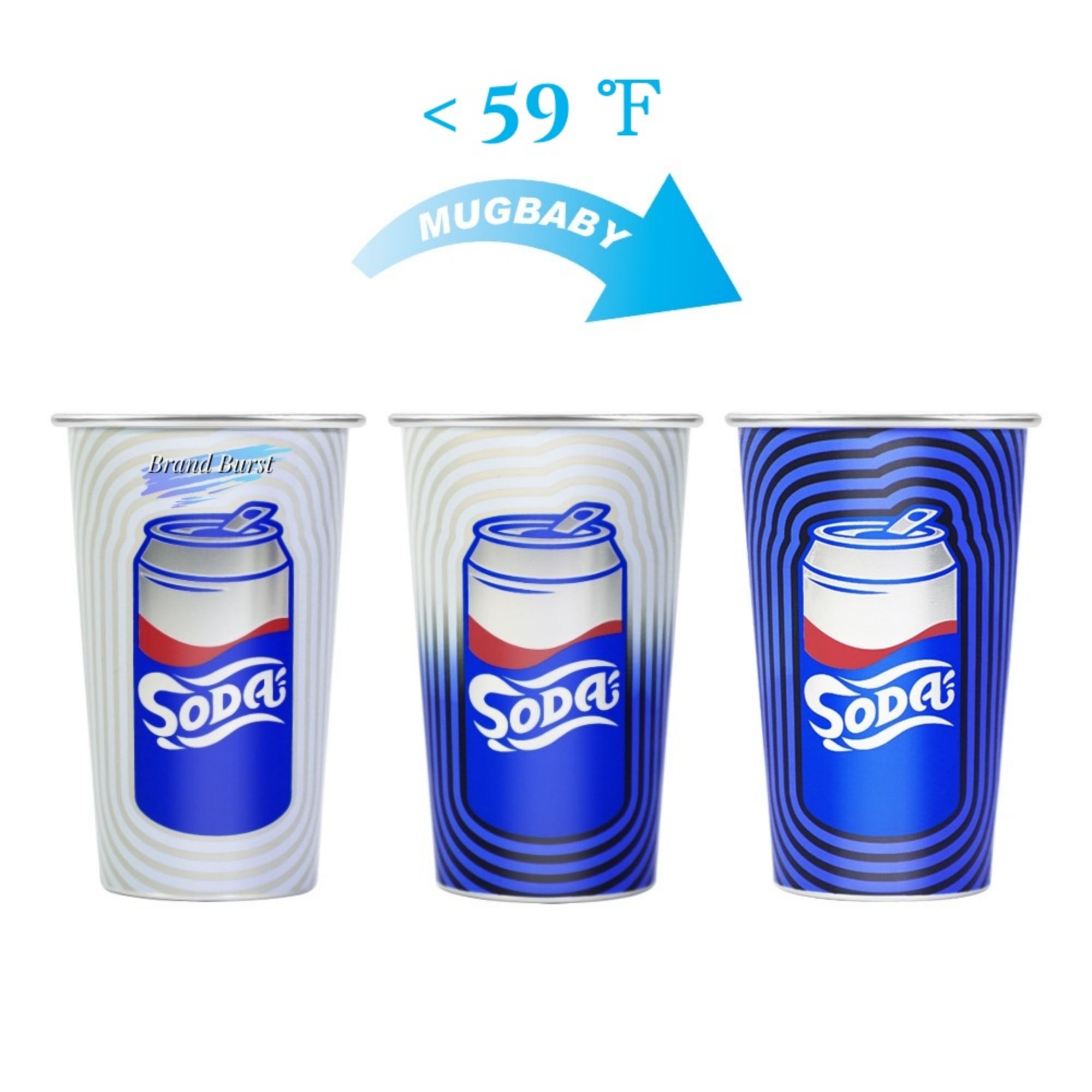 16 oz Aluminum Color Changing Cups