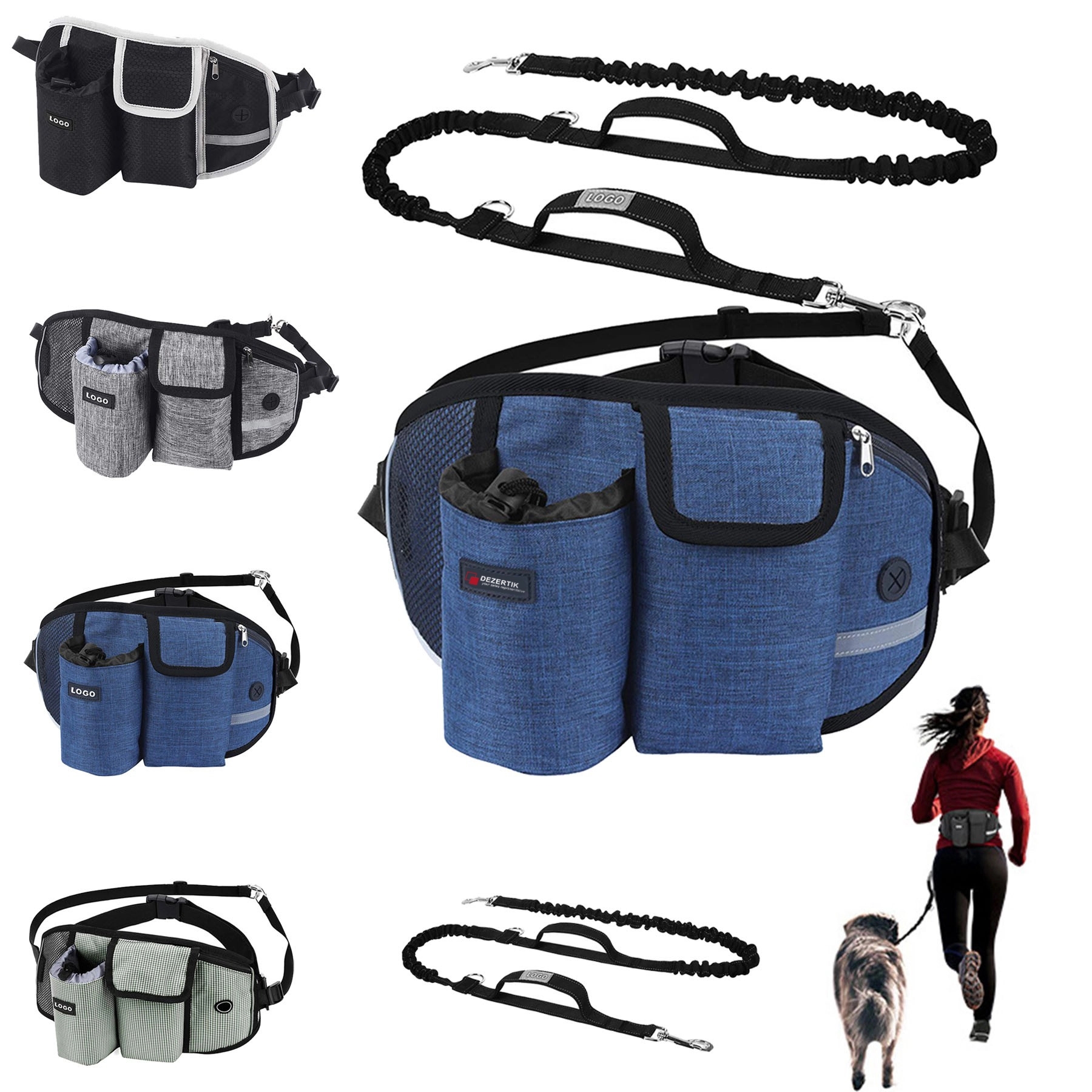 Hands Free Dog Leash Waist Bag 4