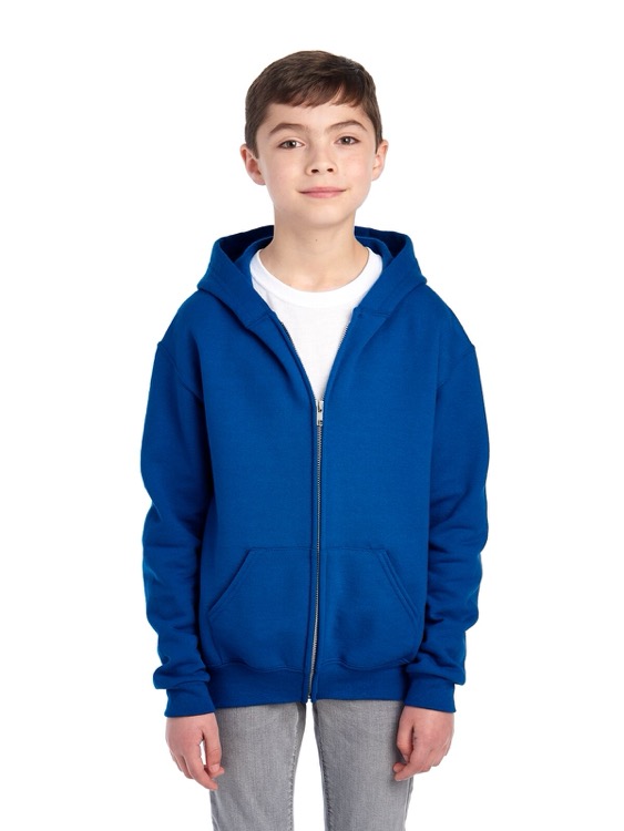 JERZEES NuBlend® Youth Full-Zip Hooded Sweatshirt 5