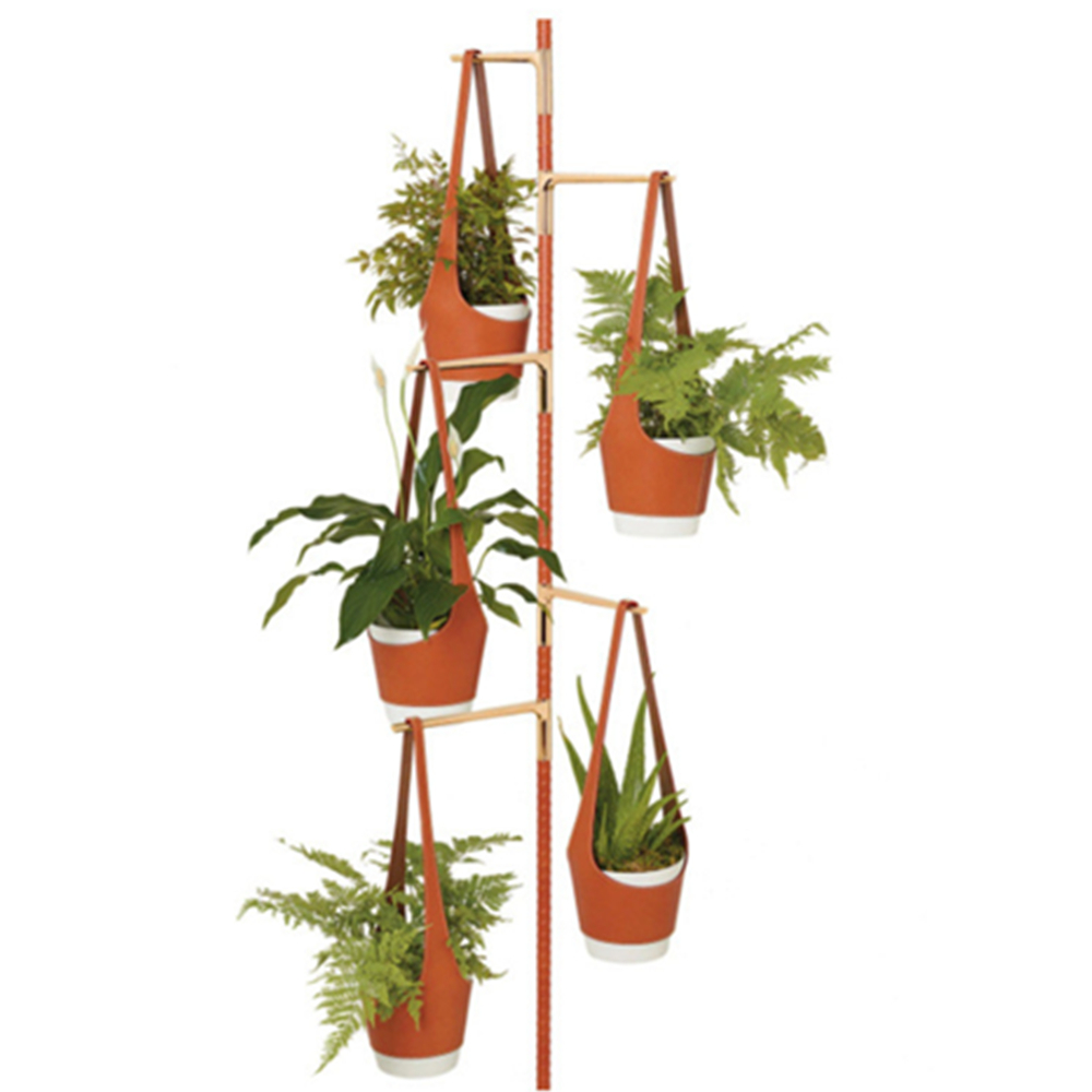 Indoor Leather Hanging Flower Pot 3