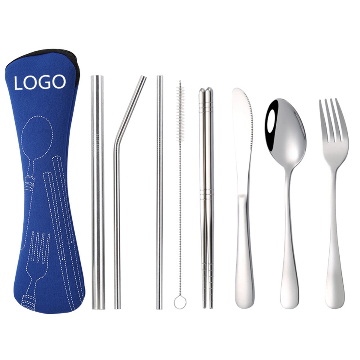 Reusable Travel Camping Cutlery Set 4