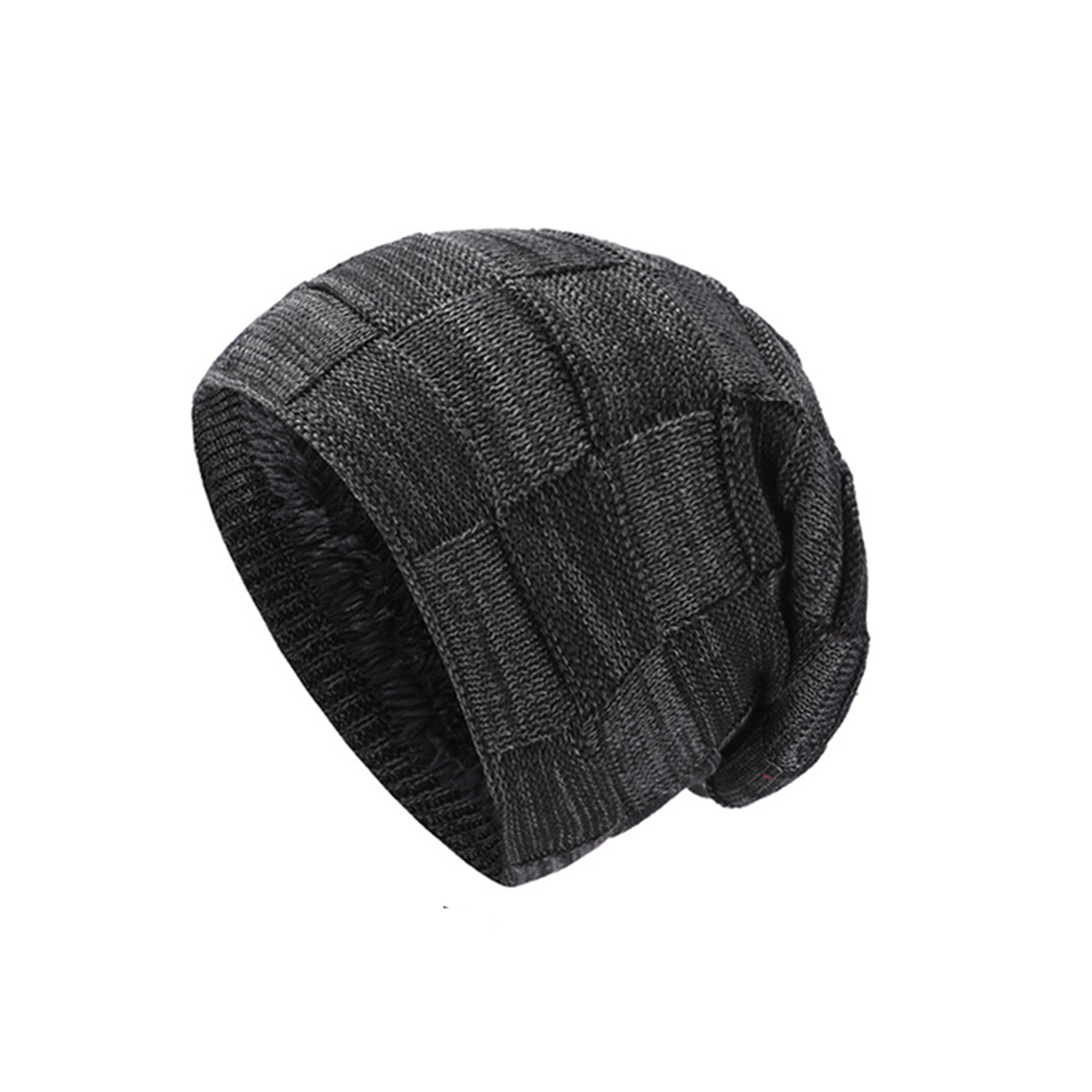 Men Lined Knit Warm Thick Binie Hat 4