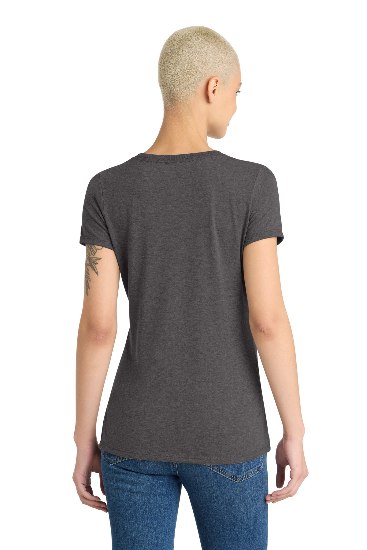 District Women's Perfect Tri V-Neck Tee. DM1350L 48