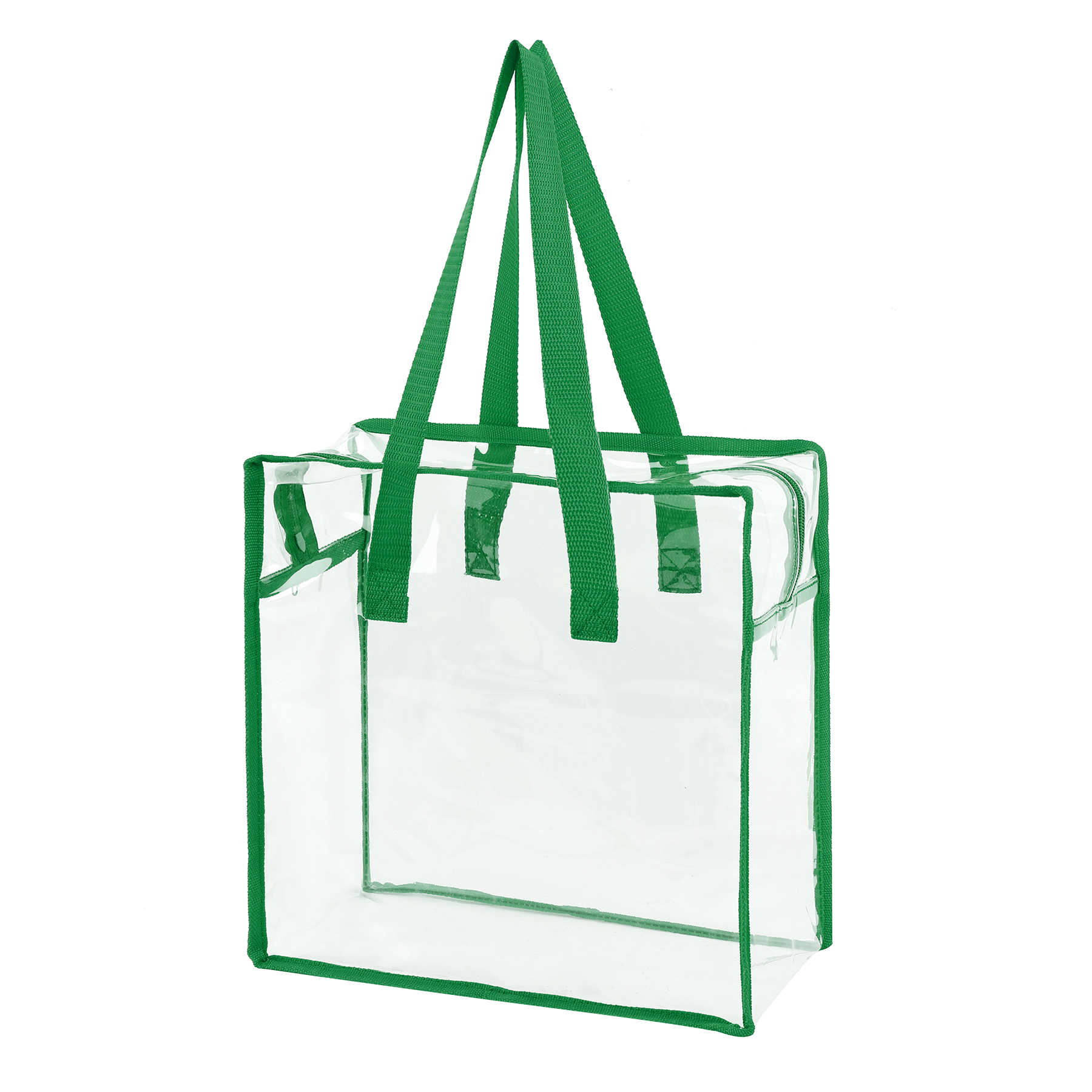 Clear Vinyl Stadium Compliant Zippered Tote Bag 11