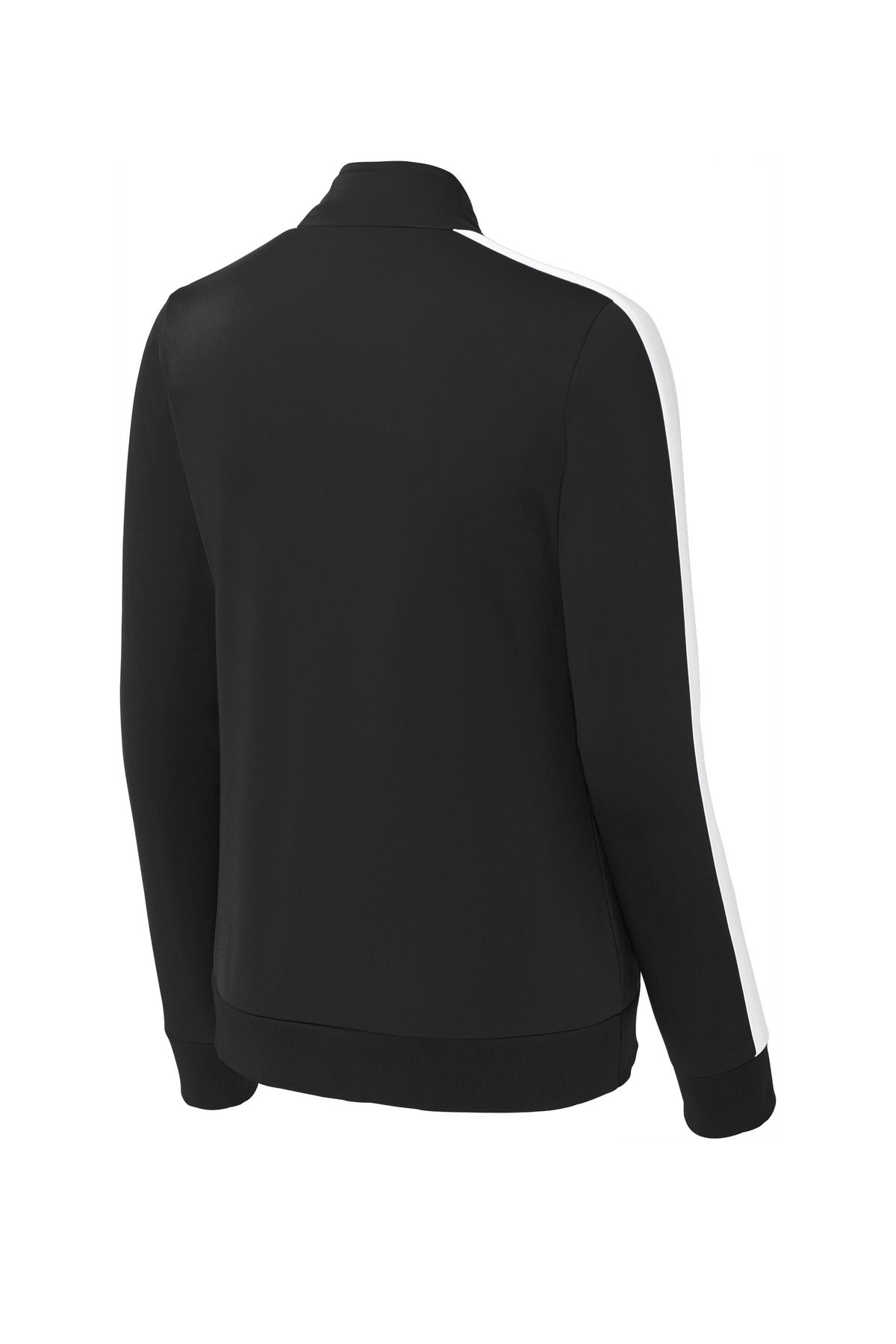 Sport-Tek Women's Tricot Sleeve Stripe Track Jacket. LST94 32