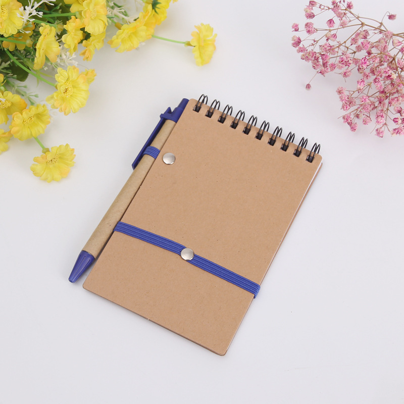 Kraft Spiral Notepad with Pen 4