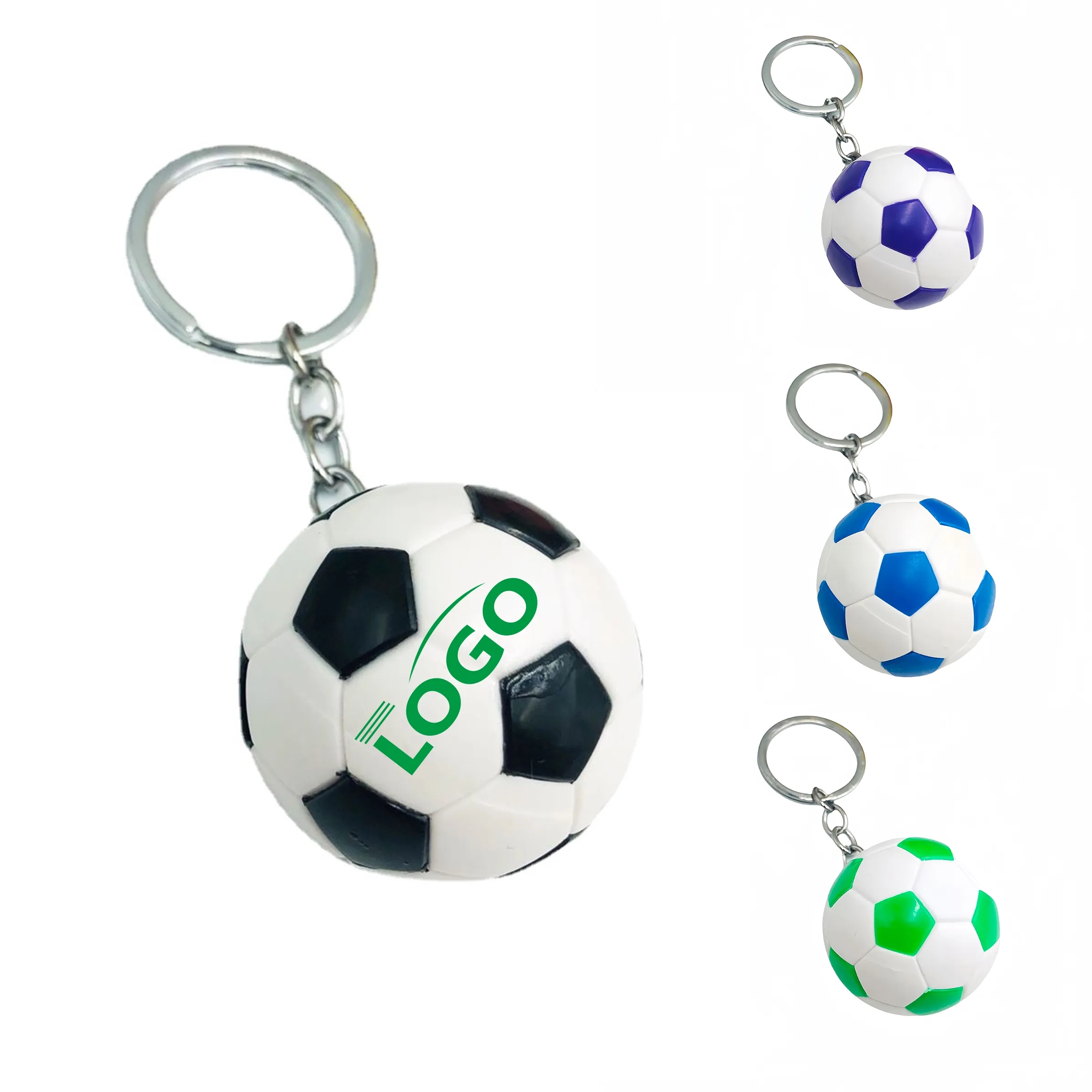 Mini Plastic Soccer Ball Keychain 4
