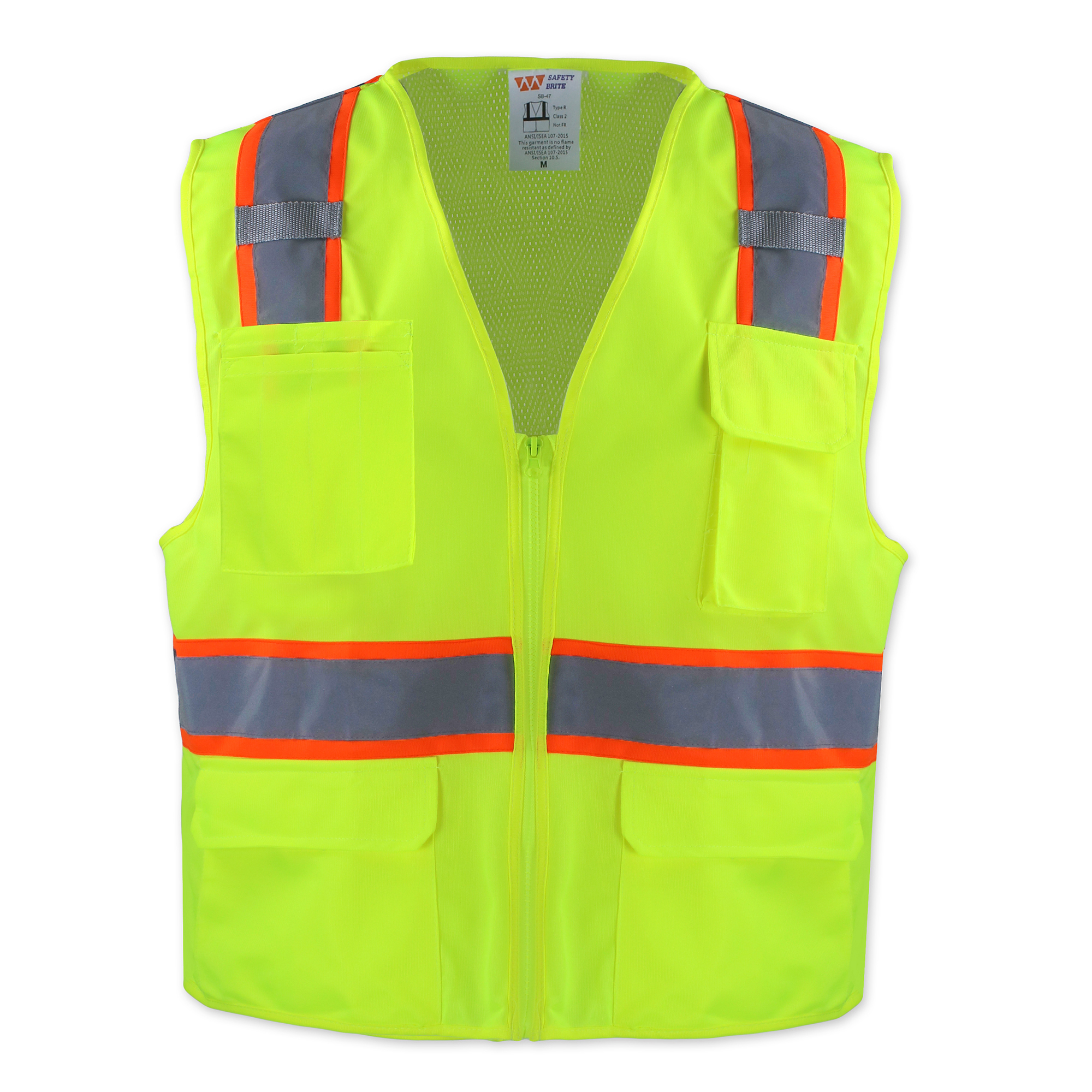 Safety Brite  HI VISIBILITY TWO-TONE SAFETY VEST 2