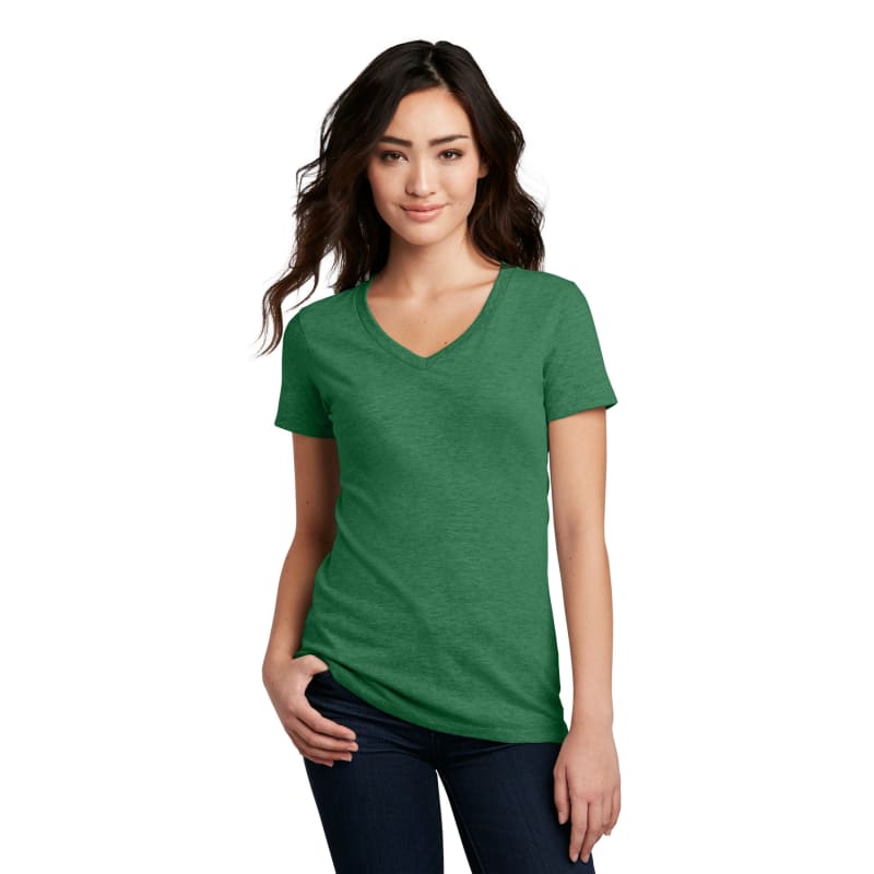 District Women's Perfect Blend CVC V-Neck Tee. 39