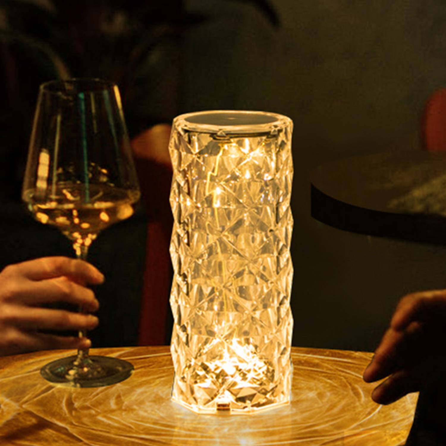 Touch Crystal Table Lamp Rose Romantic Gift Ambiance 5