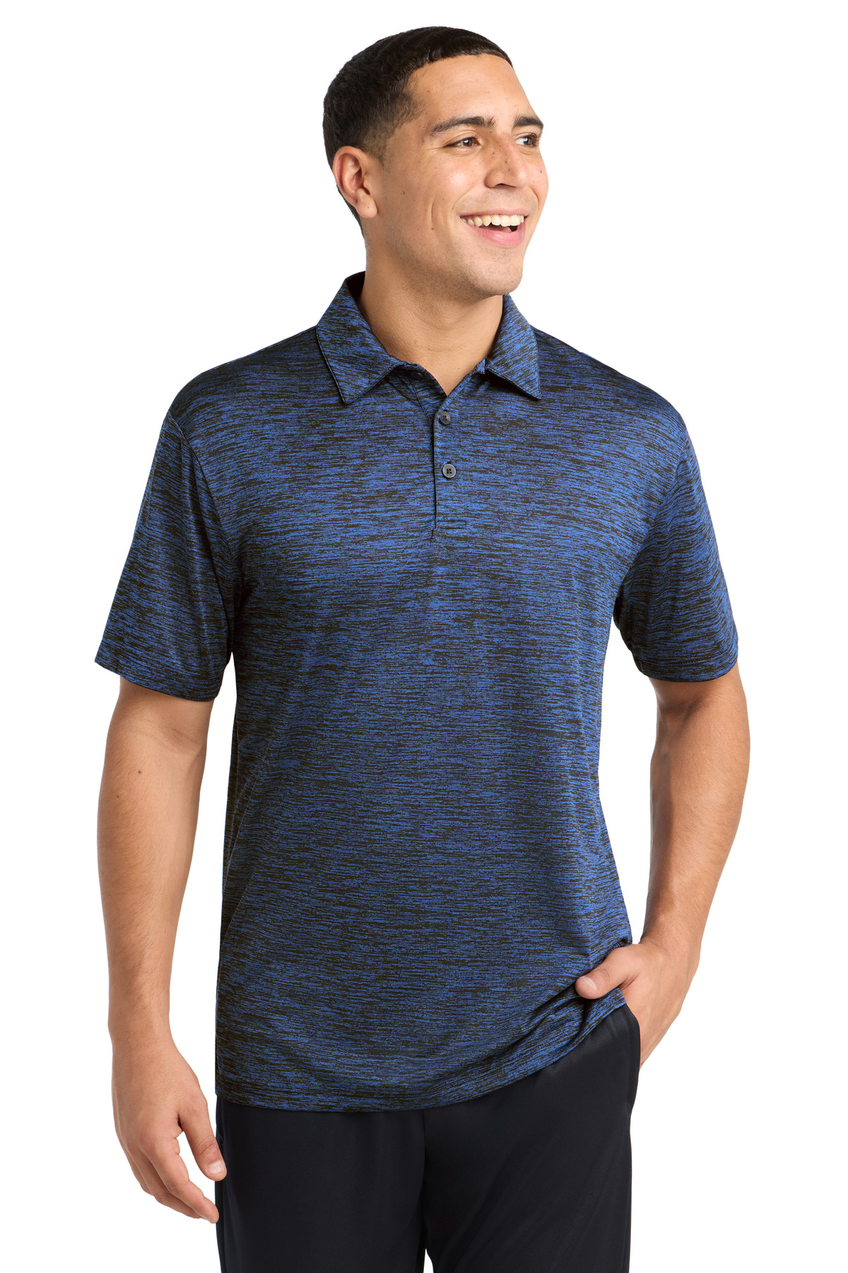 Sport-Tek PosiCharge Electric Heather Polo. ST590 54