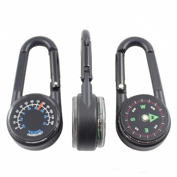 3 in 1 Multifunctional Carabiner Compass Thermometer 5