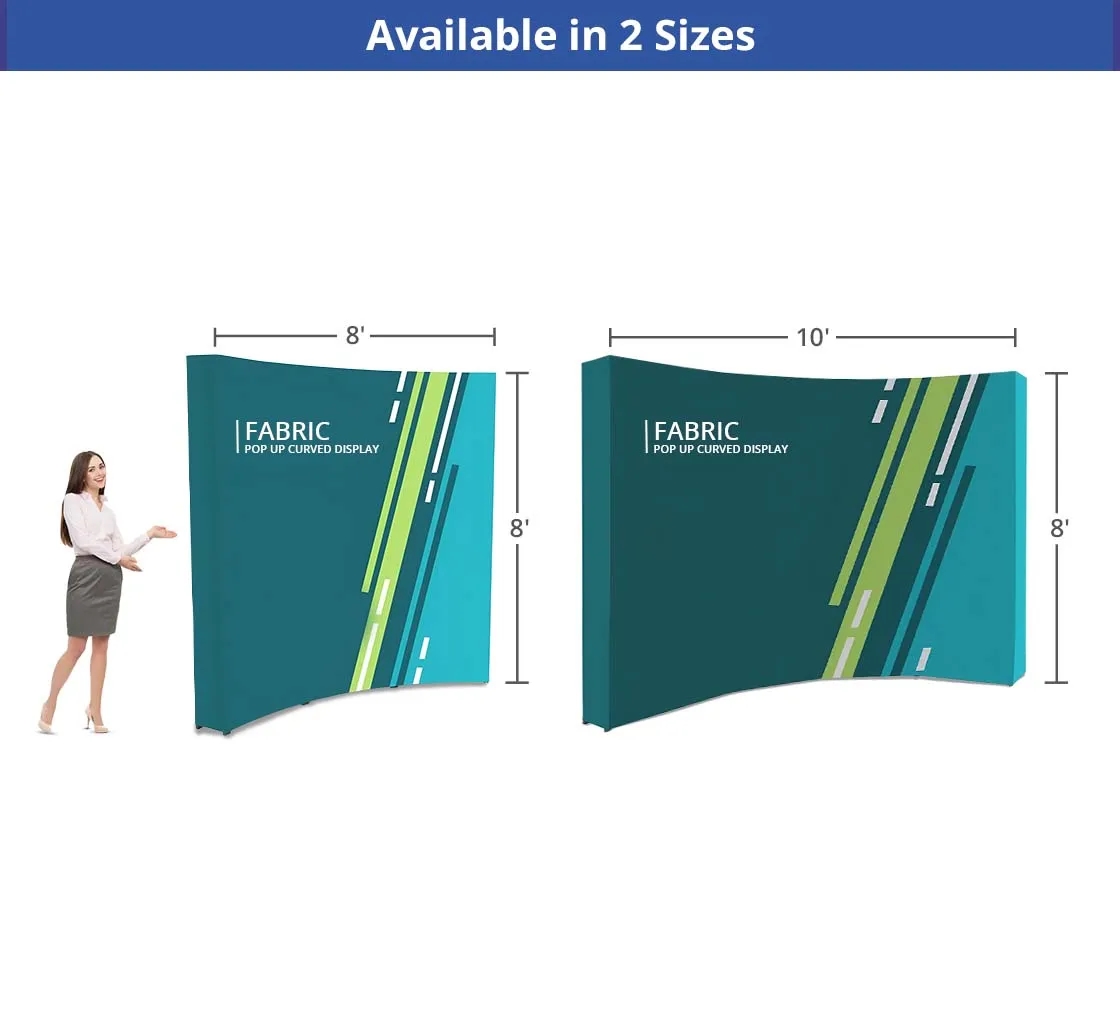 Fabric Pop Up Curved Display - Hardware only 4