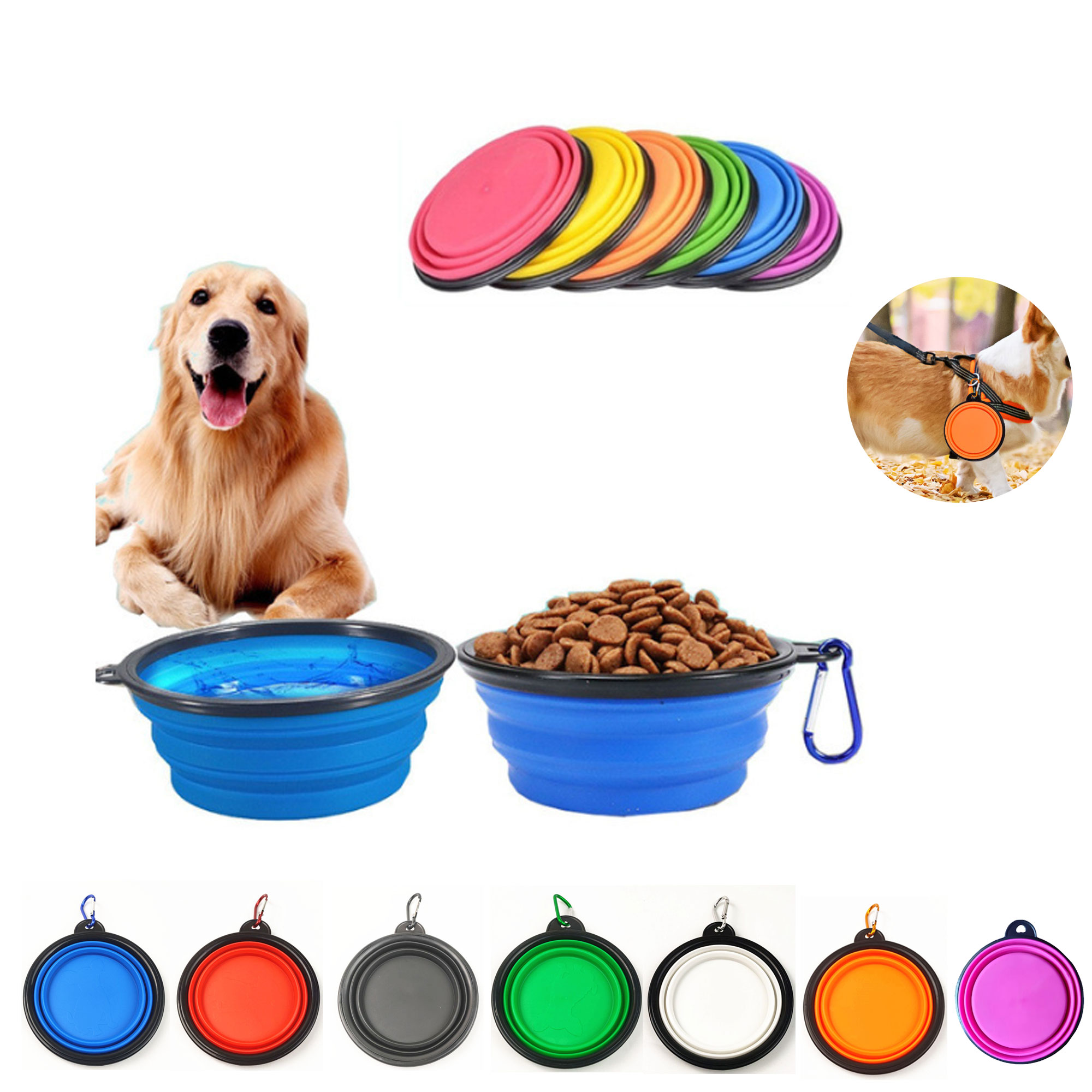Lightweight Collapsible Pet Bowl for Travel 1