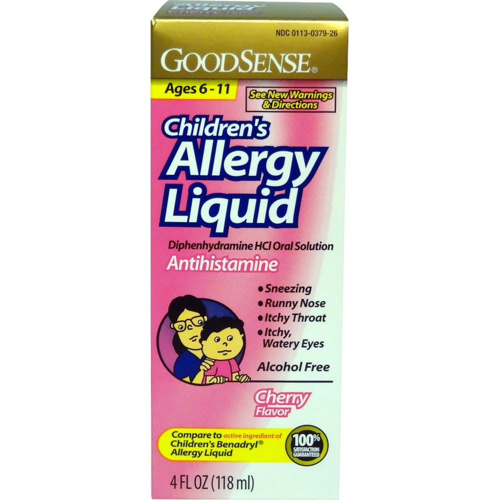 Children's Allergy Liquid Antihistamine - Cherry 4 oz 2