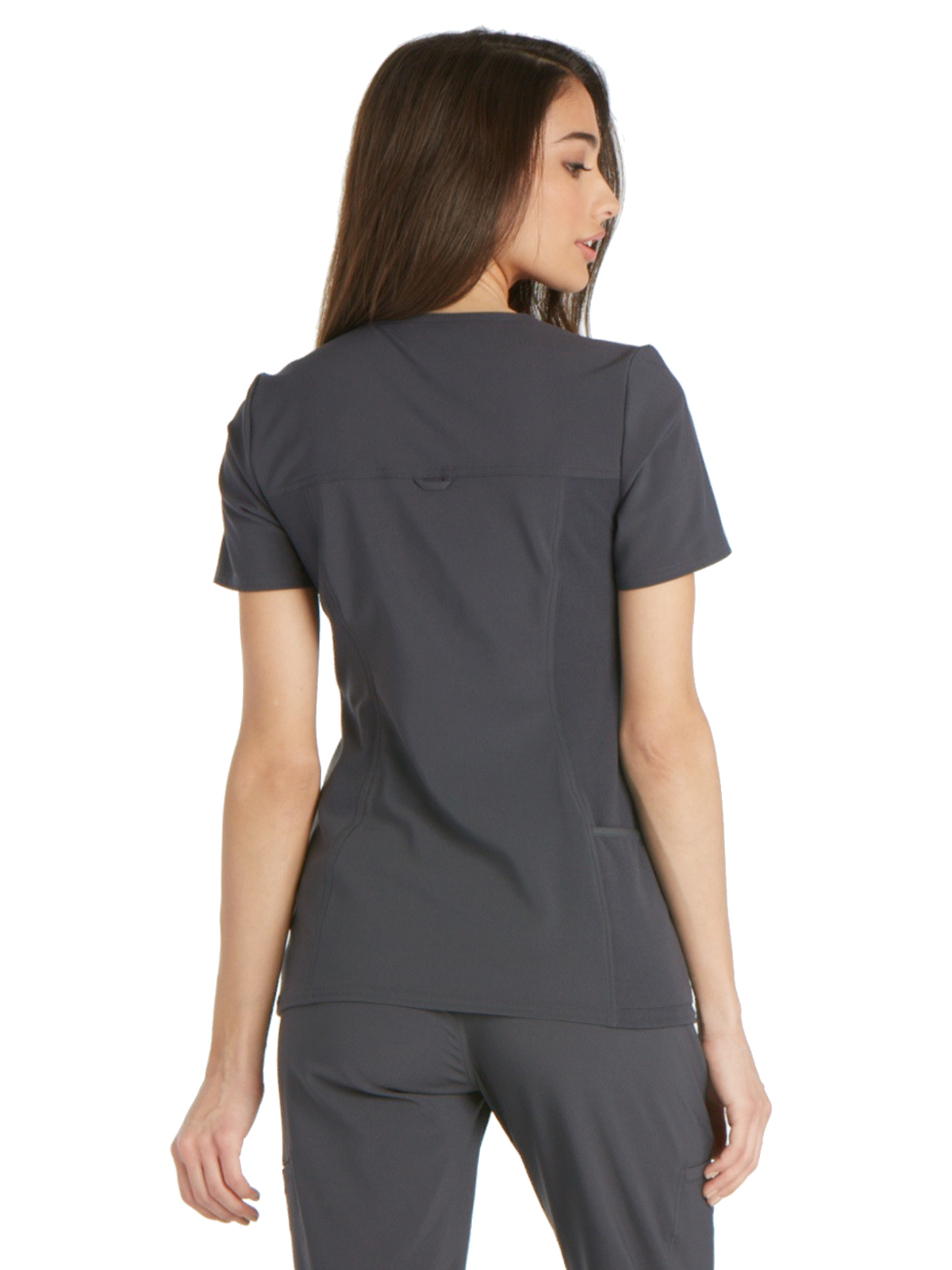 Cherokee - iFlex - Women's 2 Pocket V-Neck Knit Side Panel Top 24