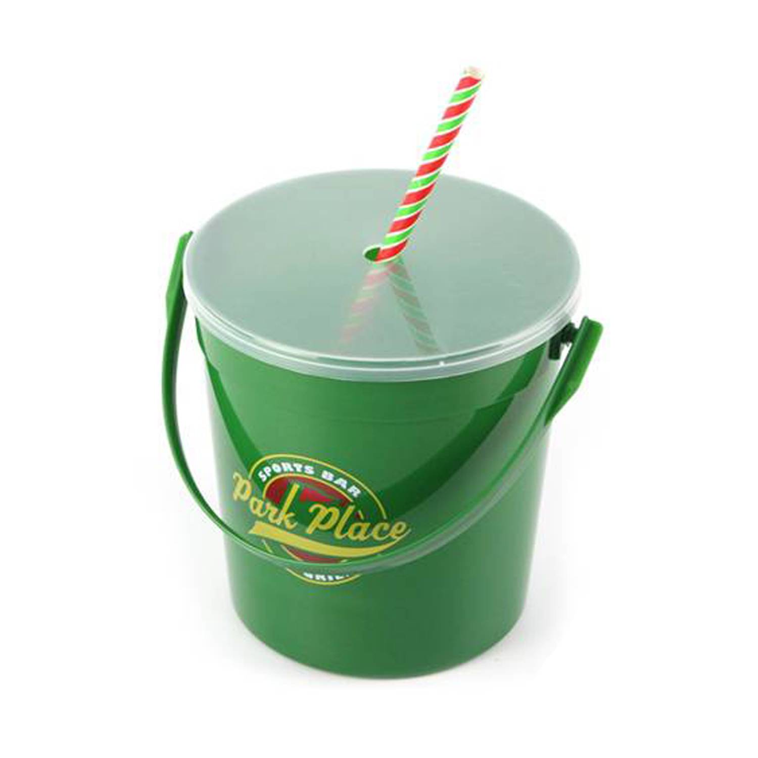 32 Oz Full Color Plastic Punch Pail Drink Bucket 2