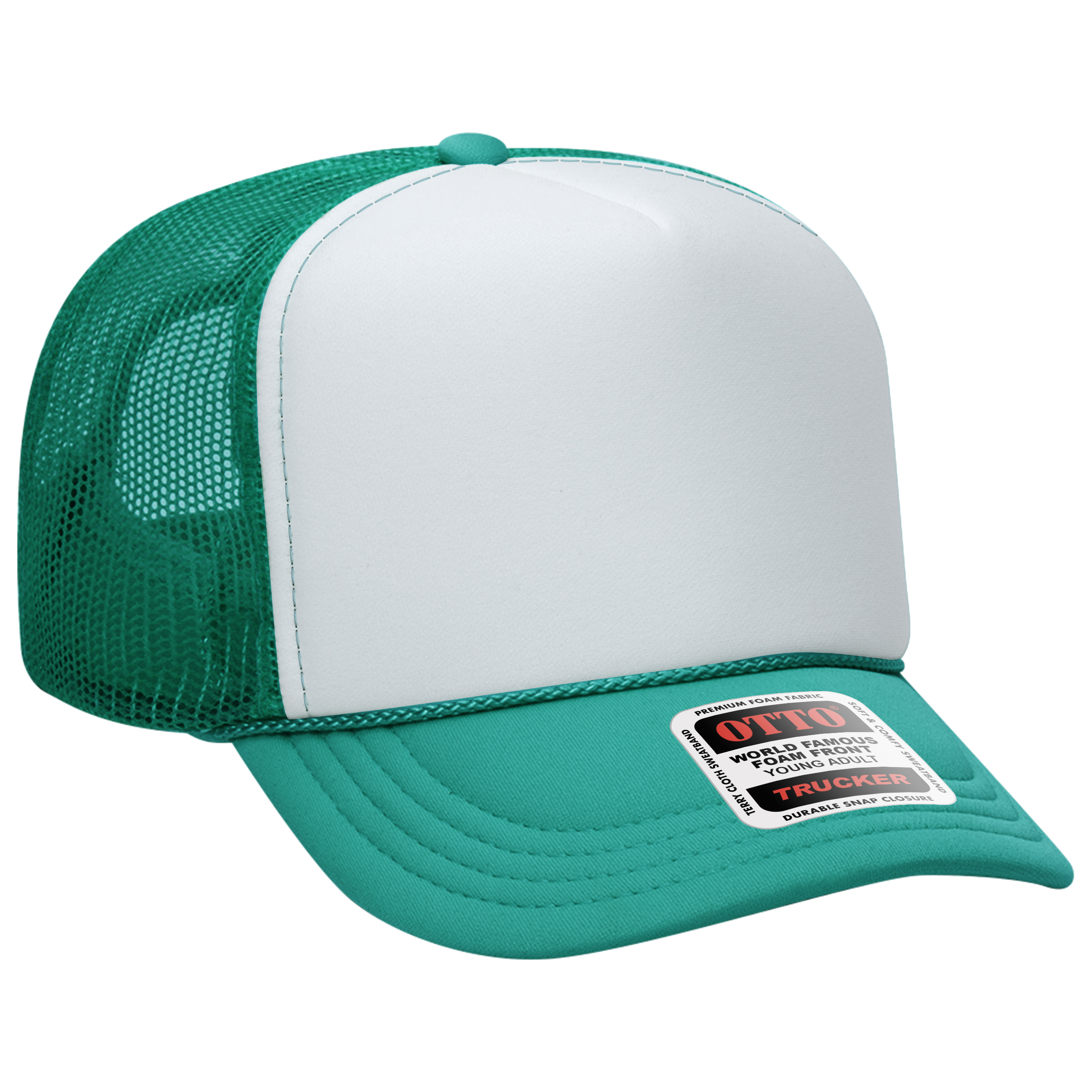 OTTO CAP® 5 Panel High Crown Mesh Back Trucker Hat 38