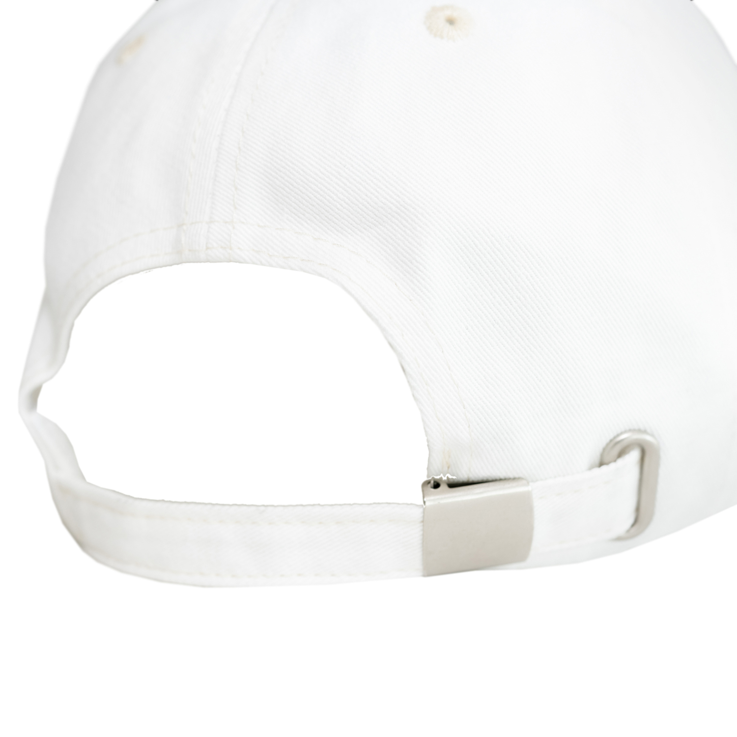Pure White Cap with Silver Buckle 3