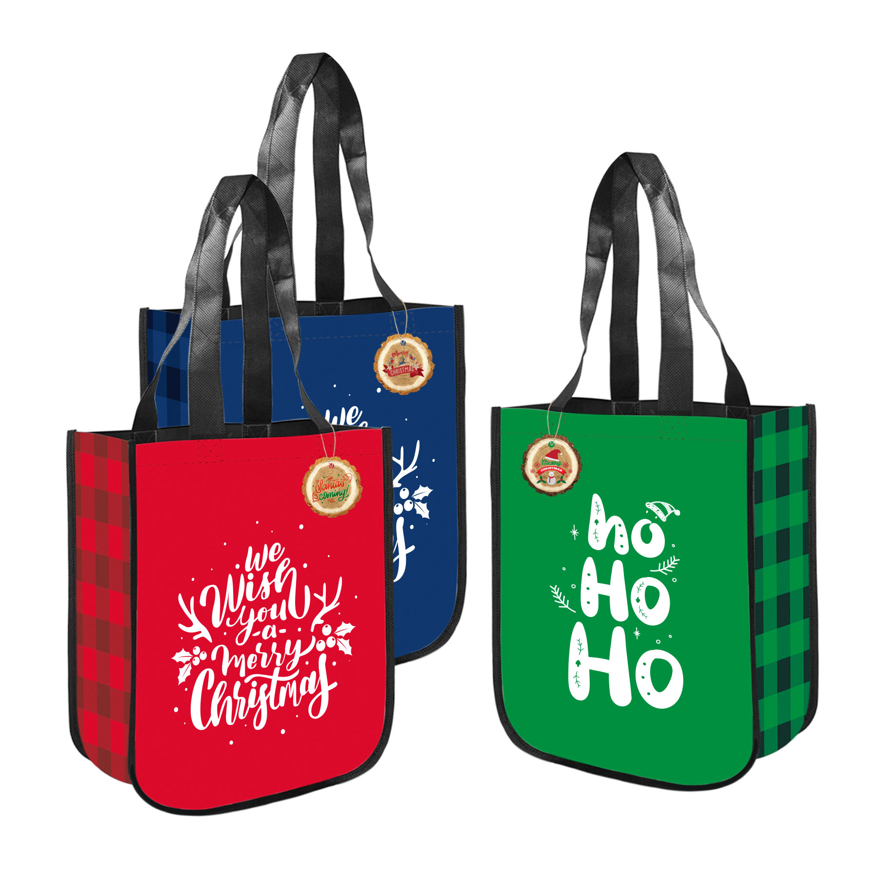 Christmas Tote with Ornament Set 9