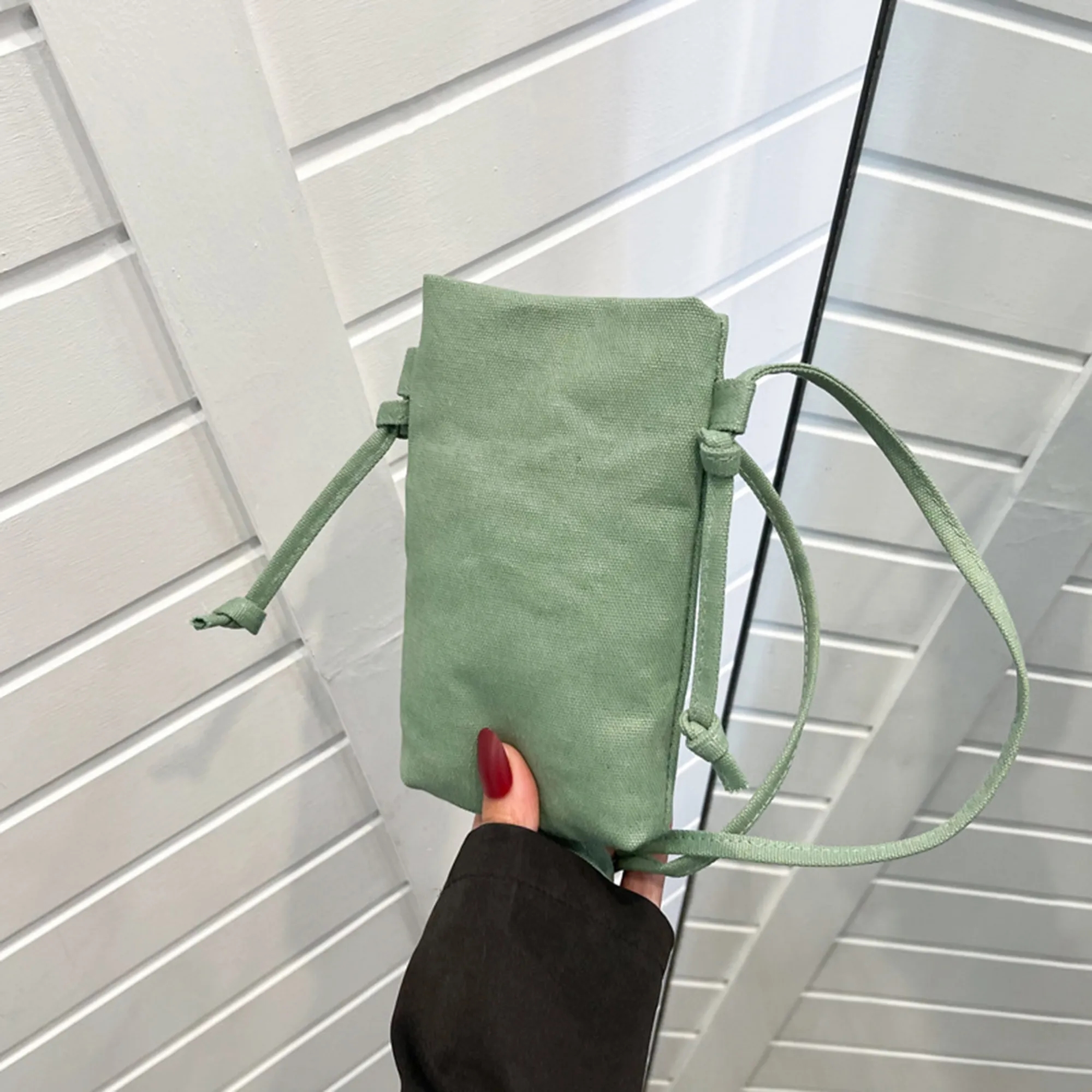 Custom Logo Single Compartment Crossbody Mini Phone Bag 4
