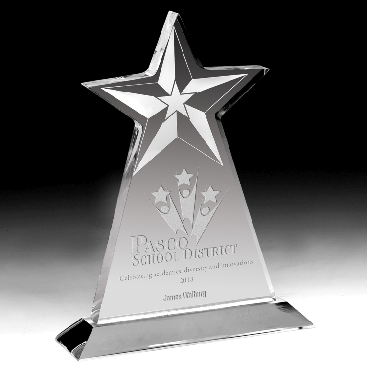 Vertical Star Award - Screen Printed 7