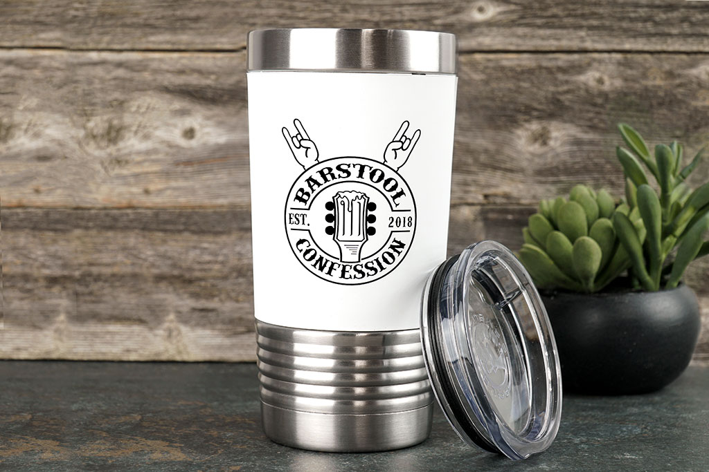 20 oz Silicone Grip Polar Camel Metal Tumbler 4