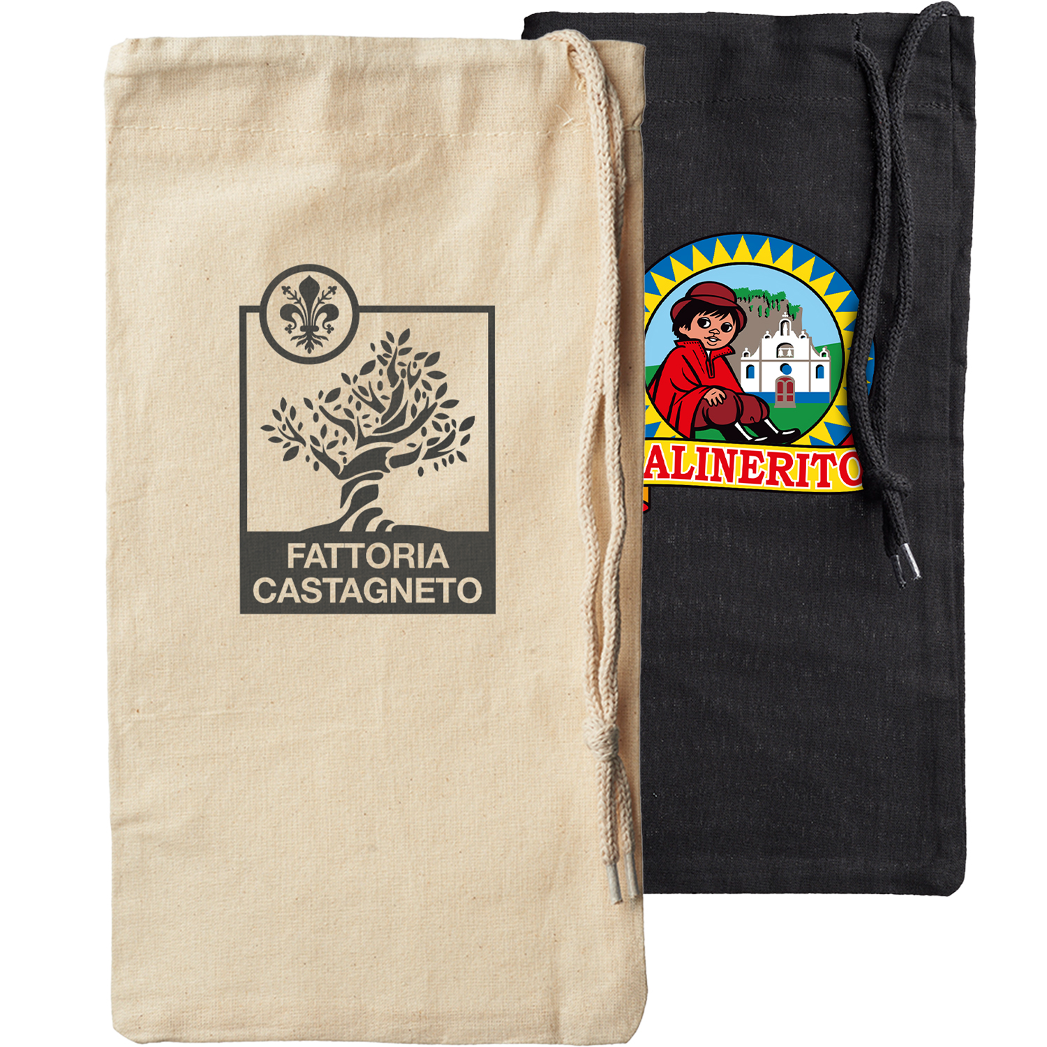 Seeley Cotton Drawstring Wine Bags 4