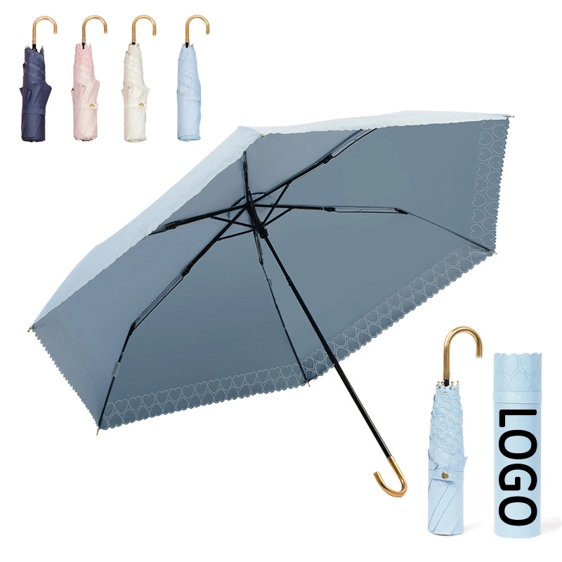 Custom Travel Folding Umbrella for Rain & Sun Protection 10