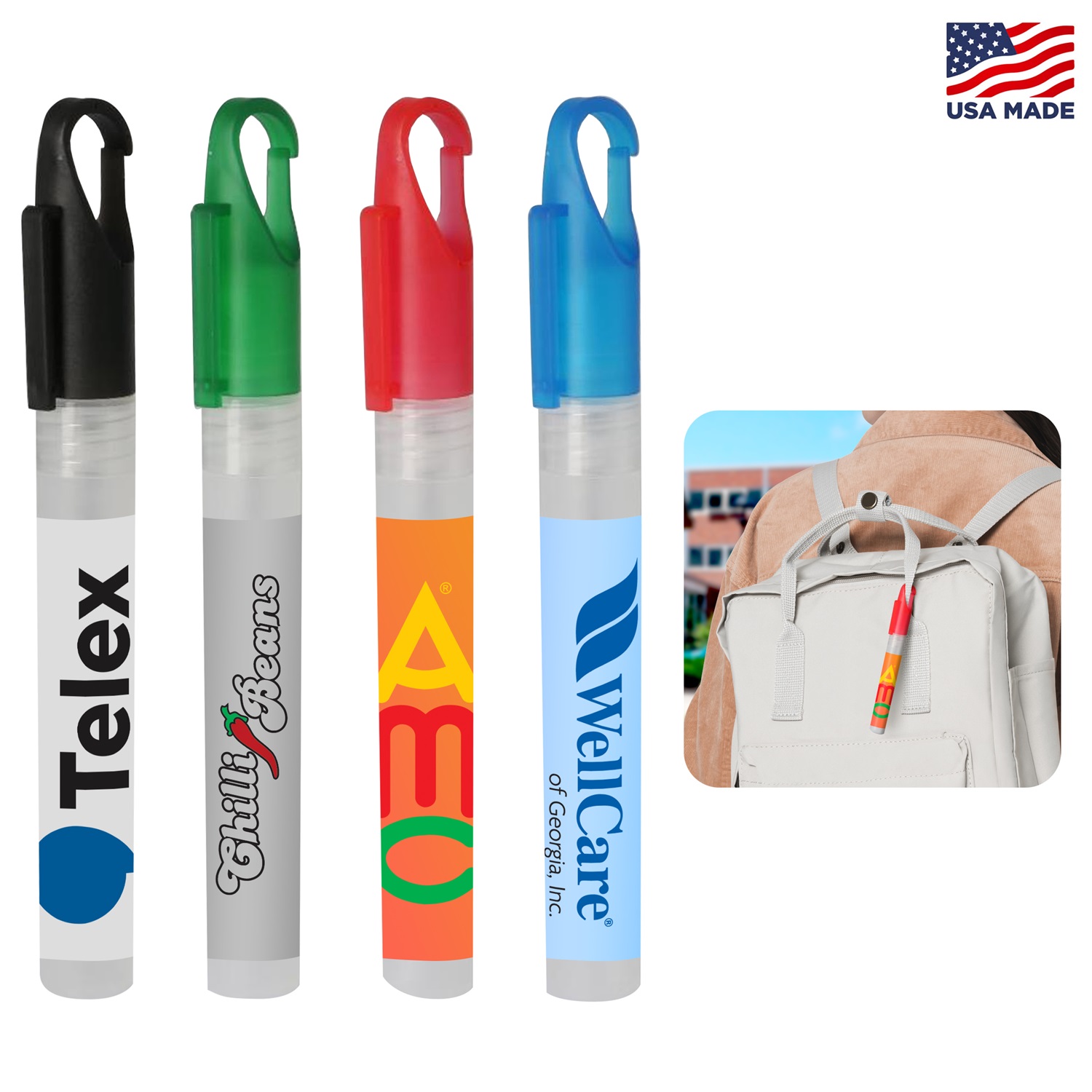 Sanitizer Spray w/ Clip 14