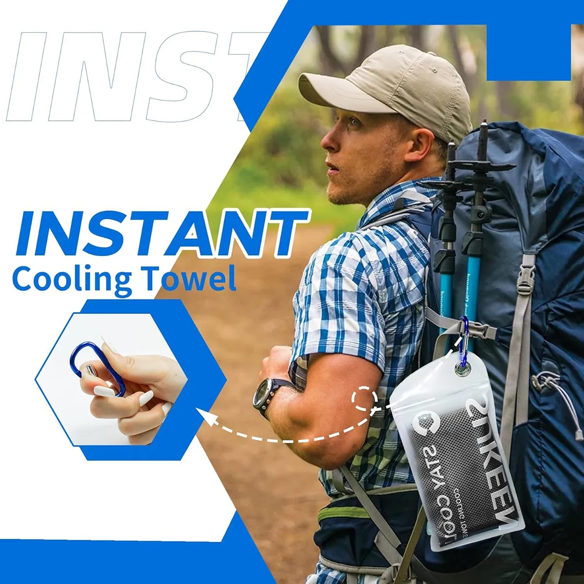 Breathable Chilly Towel with carry bottle 8