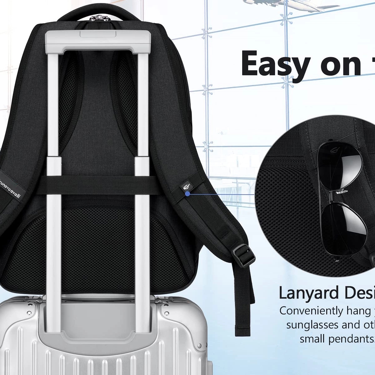 Travel Waterproof Laptop Backpack with USB Charging Port 14
