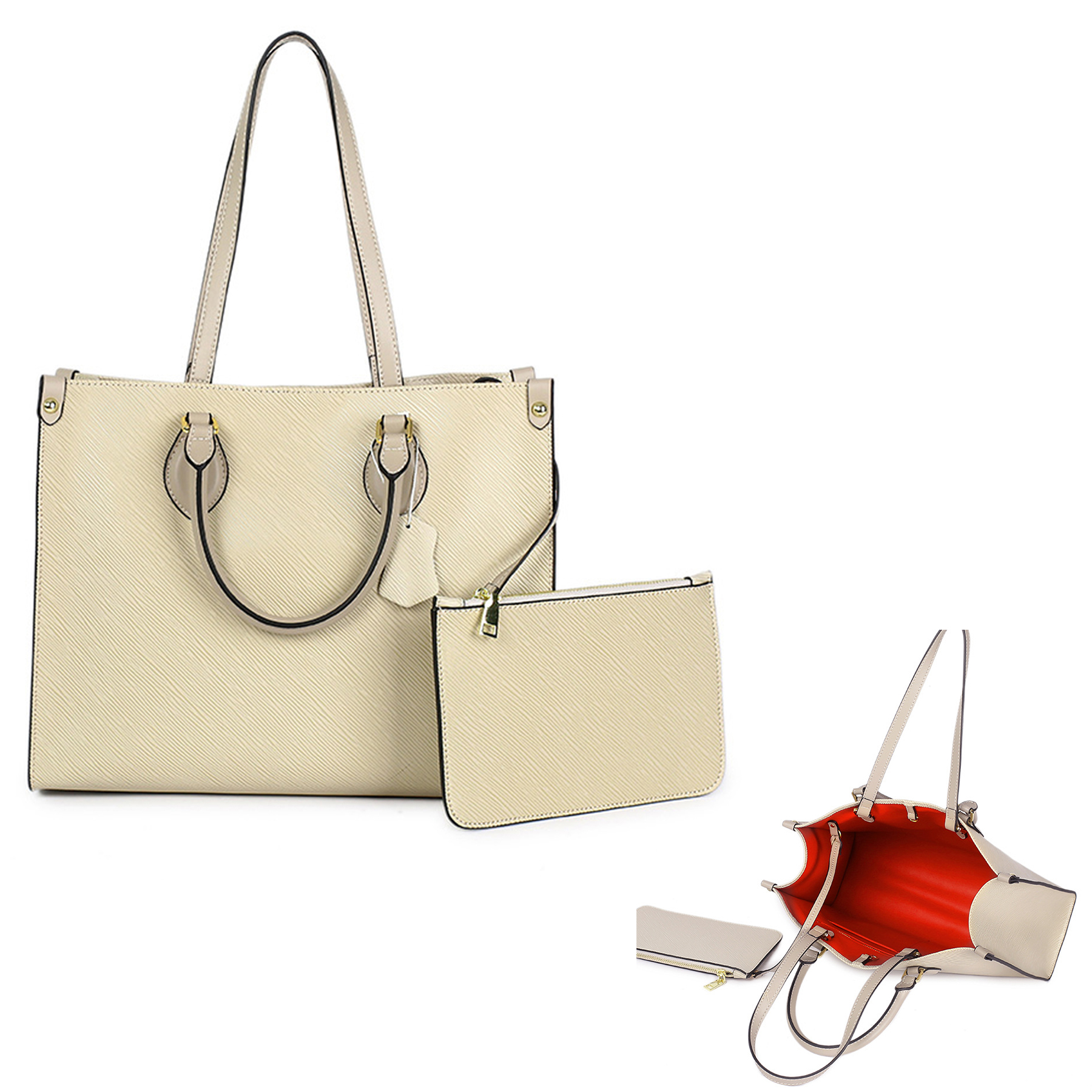 Leather Commuter Tote Bag, custom tote bag with logo imprint 8