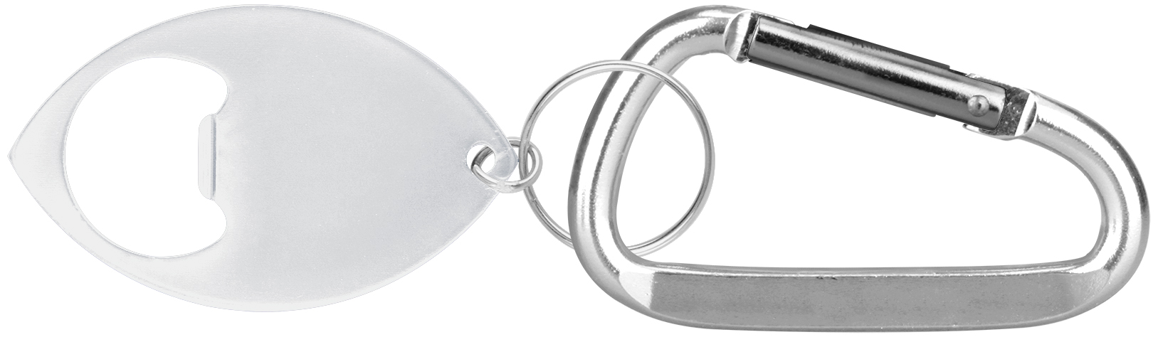 Football Shaped Bottle Opener w/ Key Ring & Carabiner 3