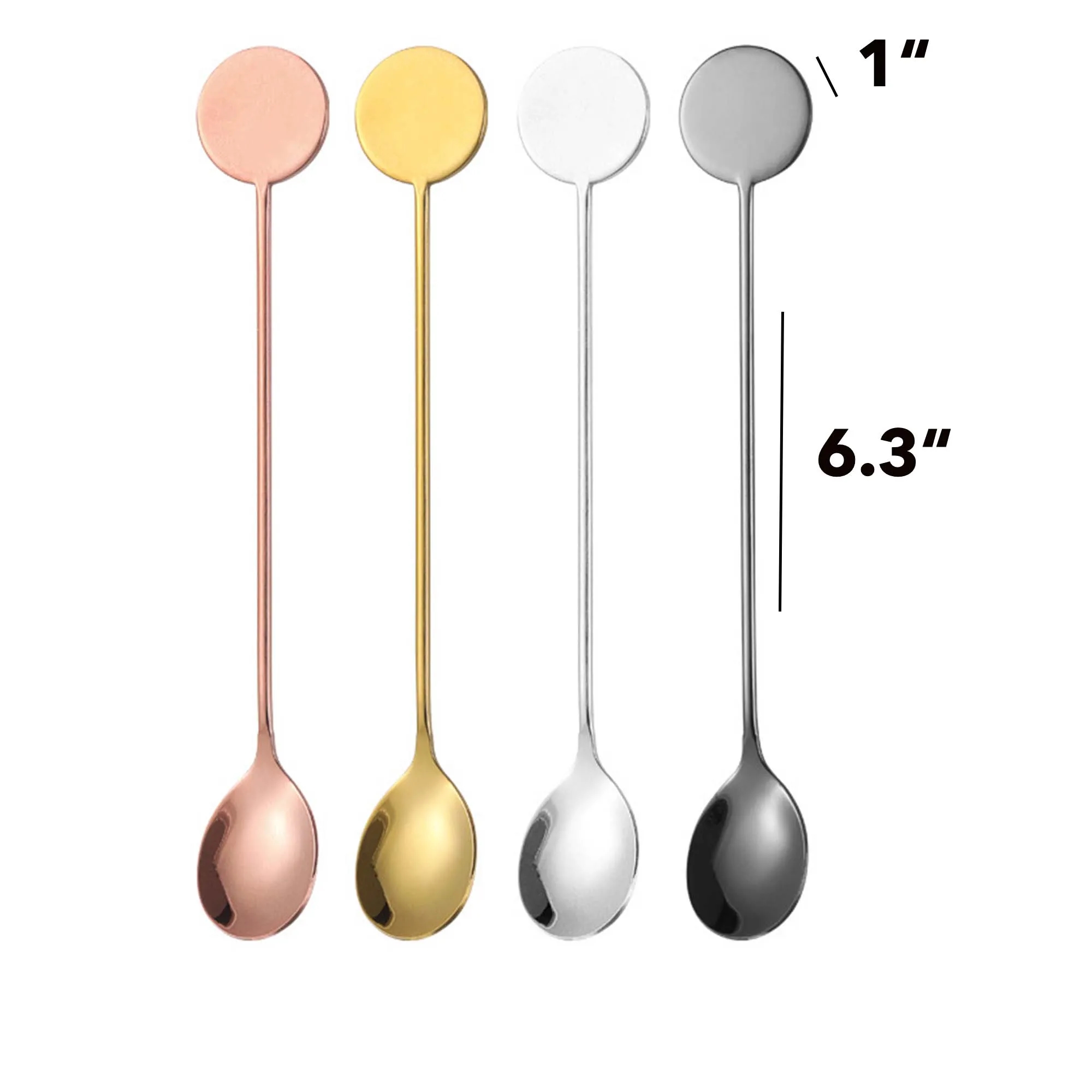 Stainless Steel Bar Spoon Cocktail Mixing Stirrer 7