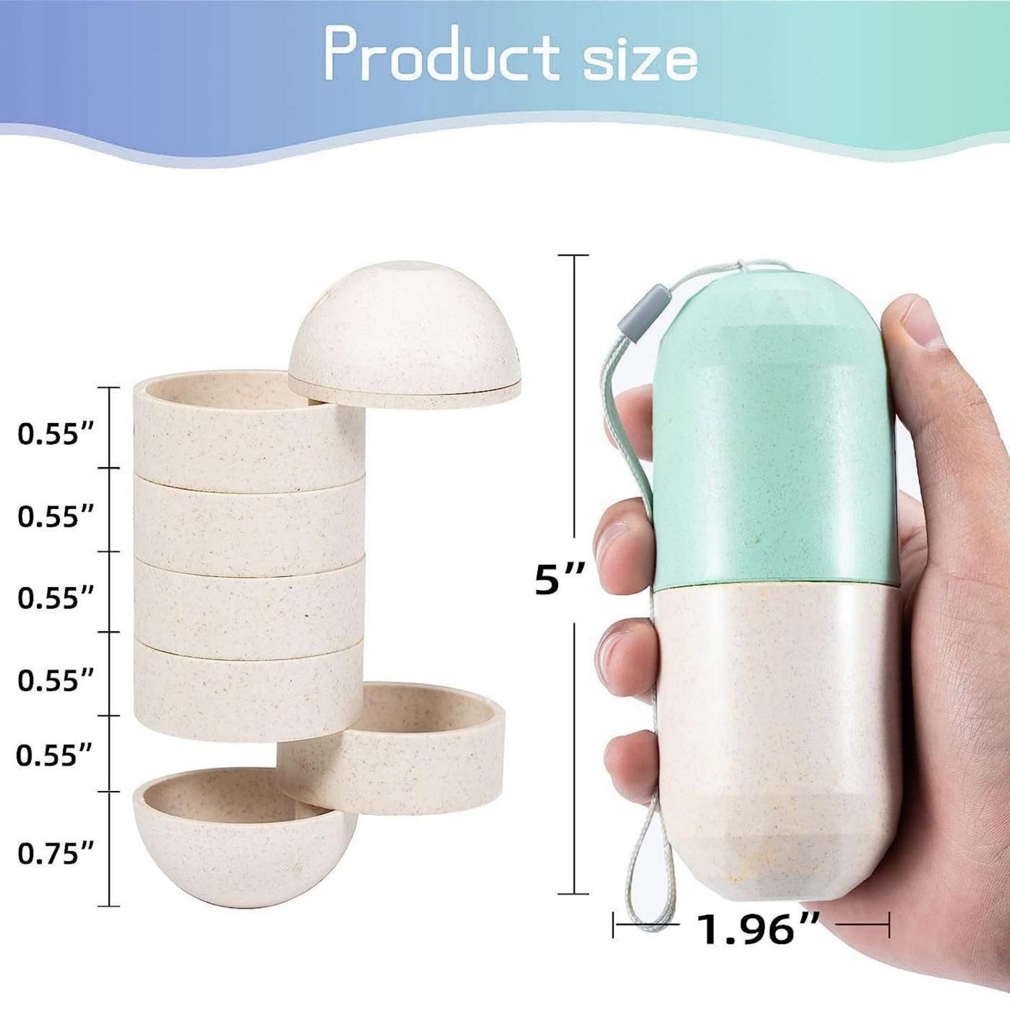 Large Compartment Weekly Pill Organizer 5