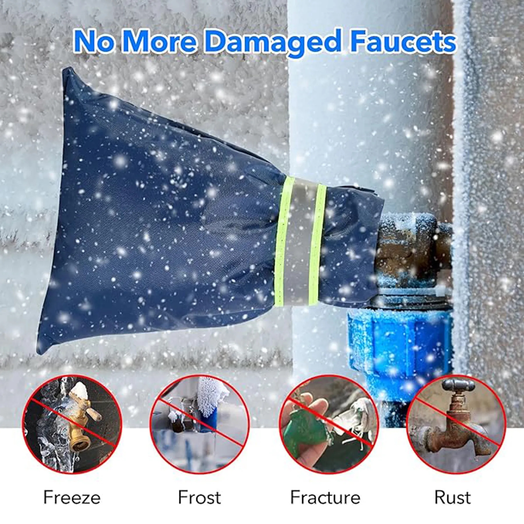 Waterproof Water Faucet Socks Freeze Protection Cover 5