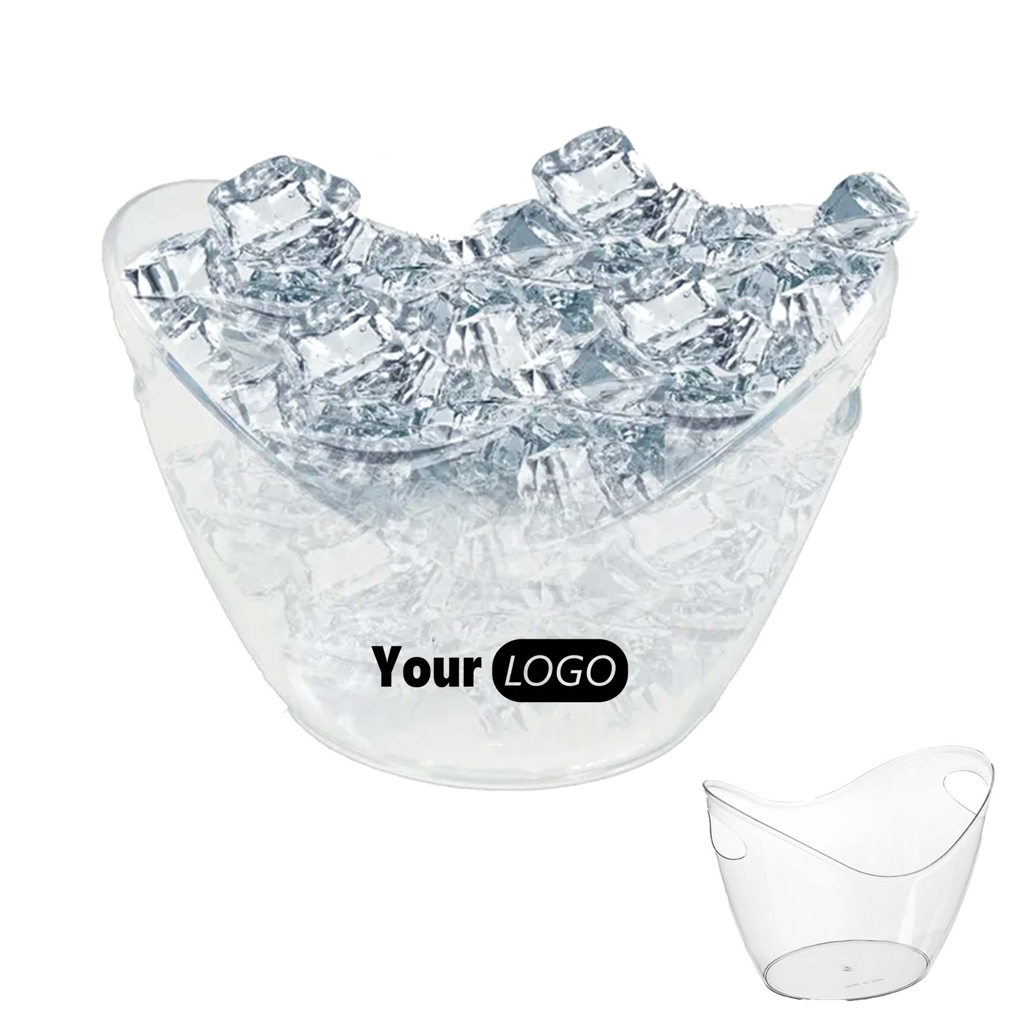 Large Clear Beverage Chilling Tub 2
