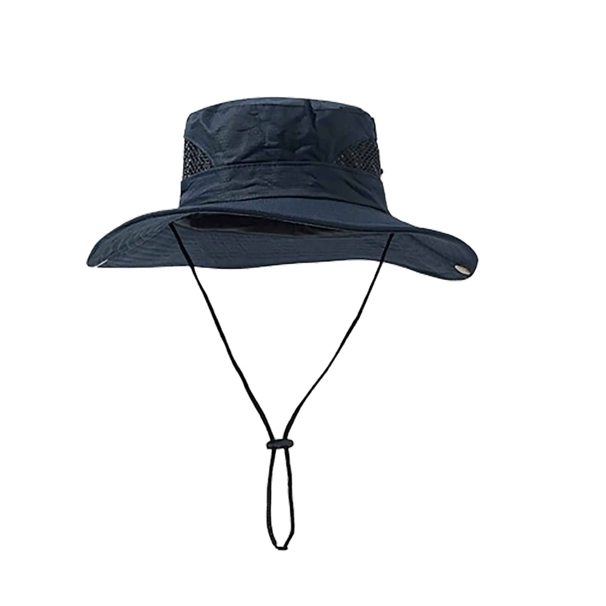 Wide Brim UV Protection Mesh Sides Bucket Fishing Hat 4