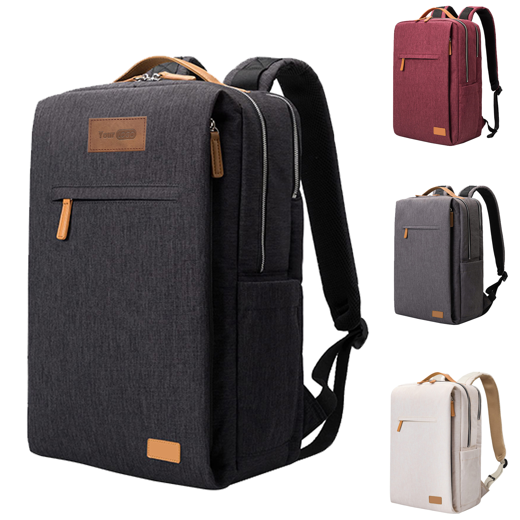 Polyester Laptop Backpack with USB and Type-c Duffel Bag 4