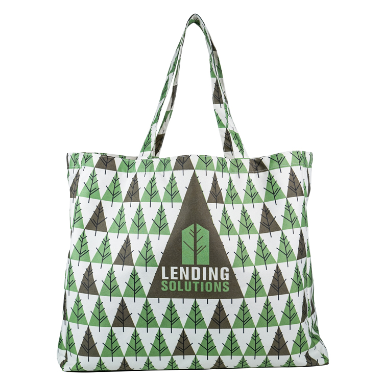 Sublimated Handle Large Full Side Gusset Tote 2